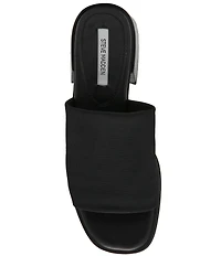 Steve Madden Lucee Mesh Block Heel Slide Sandals