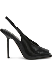 Steve Madden Lucian Leather Peep Toe Slingback Pumps