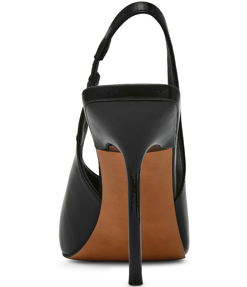 Steve Madden Lucian Leather Peep Toe Slingback Pumps