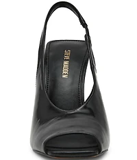 Steve Madden Lucian Leather Peep Toe Slingback Pumps