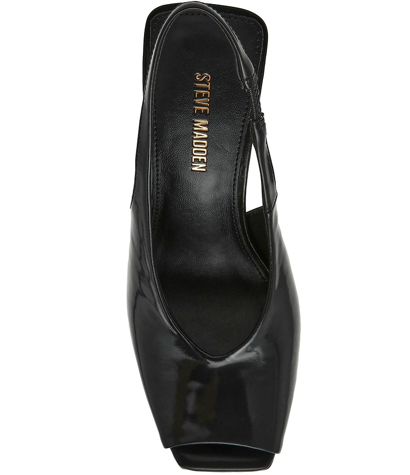 Steve Madden Lucian Leather Peep Toe Slingback Pumps