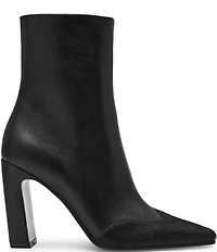 Steve Madden Lyle Leather and Haircalf Ankle Booties