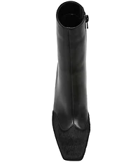 Steve Madden Lyle Leather and Haircalf Ankle Booties