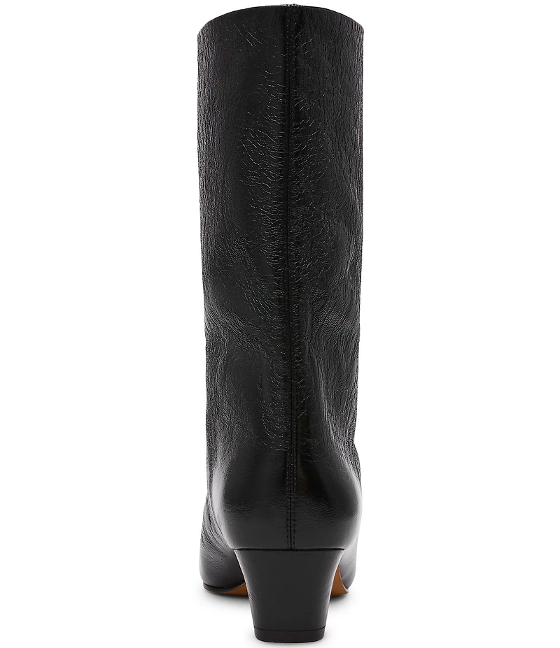 Steve Madden Lytton Leather Kitten Heel Ankle Booties