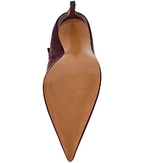 Steve Madden Mackena Techno Satin Pointed Toe Stiletto Booties