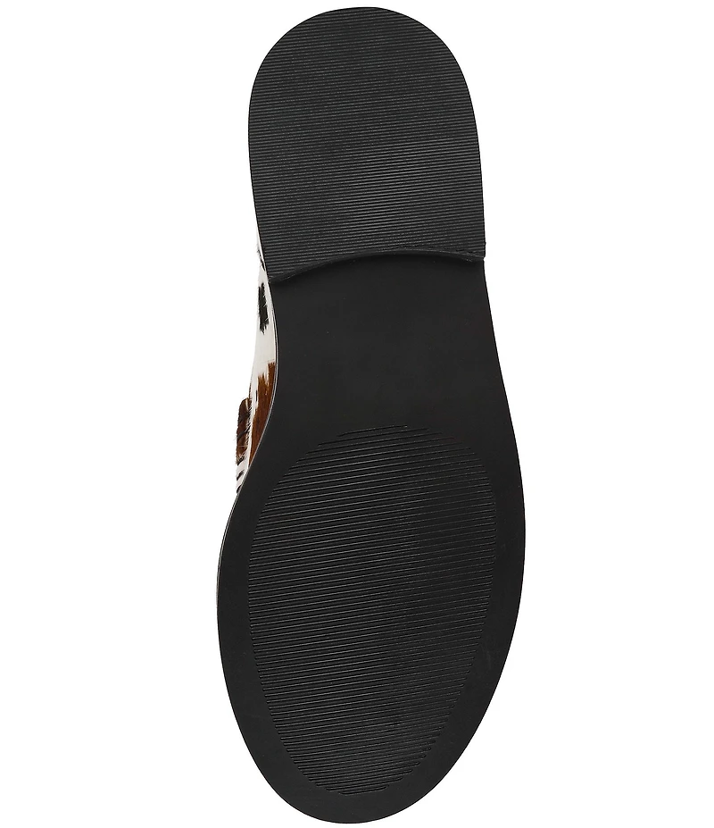 Steve Madden Madison-C Cow Print Haircalf Penny Loafers