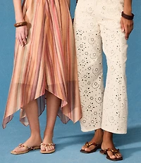 Steve Madden Marble Beaded Ornament Flat Thong Sandals