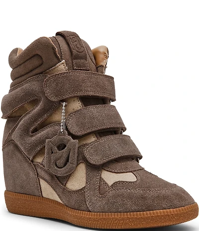 Steve Madden Mavis Suede High Top Wedge Sneakers