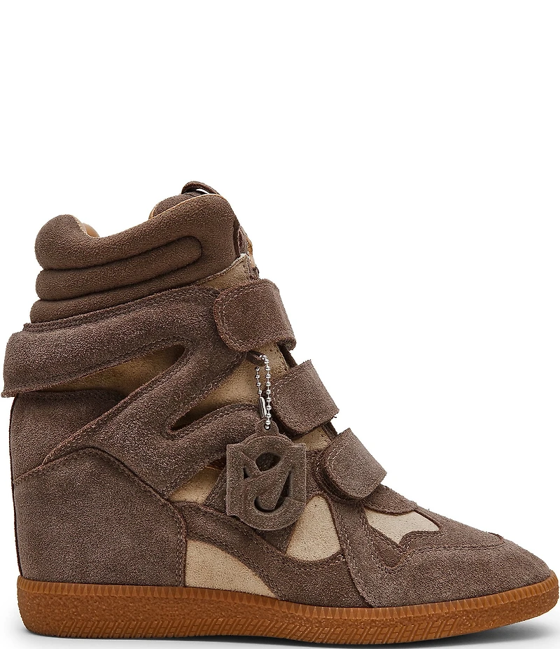 Steve Madden Mavis Suede High Top Wedge Sneakers