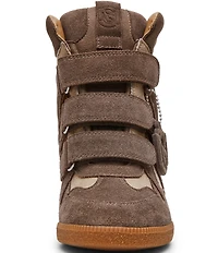 Steve Madden Mavis Suede High Top Wedge Sneakers