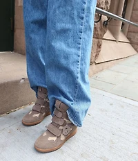 Steve Madden Mavis Suede High Top Wedge Sneakers