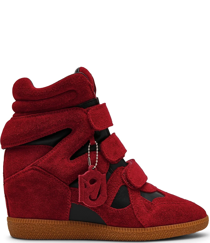 Steve Madden Mavis Suede High Top Wedge Sneakers