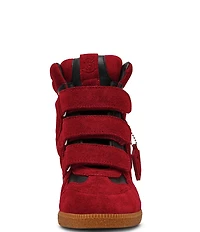 Steve Madden Mavis Suede High Top Wedge Sneakers