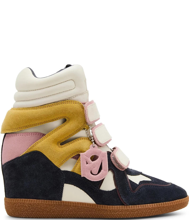 Steve Madden Mavis Suede High Top Wedge Sneakers