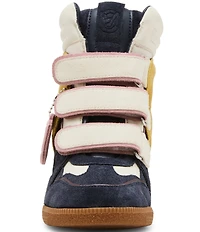 Steve Madden Mavis Suede High Top Wedge Sneakers