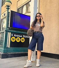 Steve Madden Mavis Suede High Top Wedge Sneakers