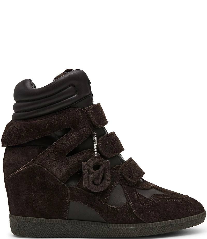 Steve Madden Mavis Suede High Top Wedge Sneakers
