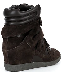 Steve Madden Mavis Suede High Top Wedge Sneakers