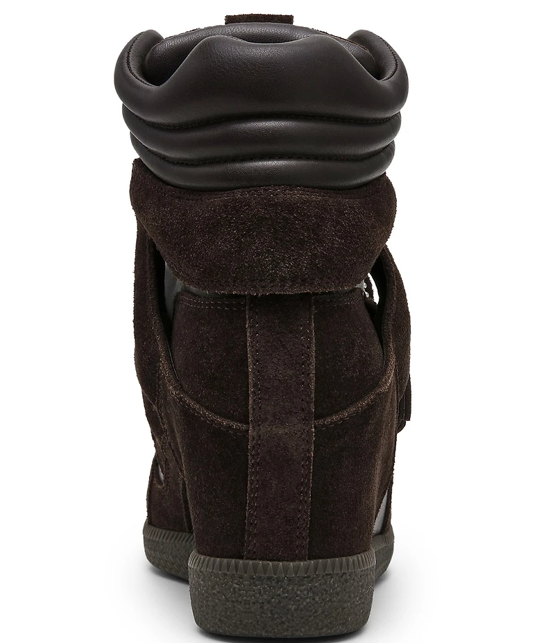 Steve Madden Mavis Suede High Top Wedge Sneakers