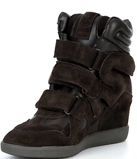 Steve Madden Mavis Suede High Top Wedge Sneakers