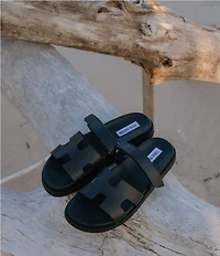 Steve Madden Mayven Leather Slide Sandals