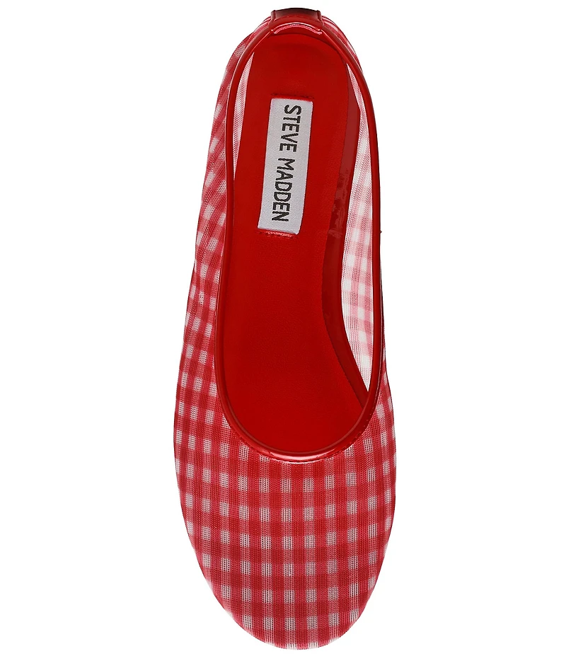 Steve Madden Meadow Mesh Gingham Ballet Flats