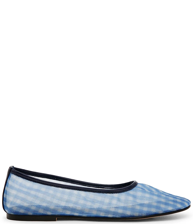 Steve Madden Meadow Mesh Gingham Ballet Flats