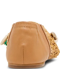 Steve Madden Meela Charm Raffia Slip on Flats
