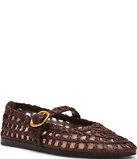 Steve Madden Melody Raffia Mary Jane Ballet Flats