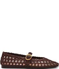 Steve Madden Melody Raffia Mary Jane Ballet Flats