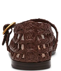 Steve Madden Melody Raffia Mary Jane Ballet Flats