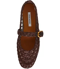 Steve Madden Melody Raffia Mary Jane Ballet Flats