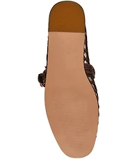 Steve Madden Melody Raffia Mary Jane Ballet Flats