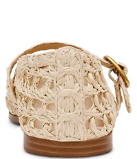 Steve Madden Melody Raffia Mary Jane Ballet Flats