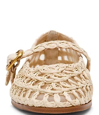 Steve Madden Melody Raffia Mary Jane Ballet Flats
