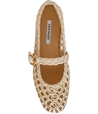 Steve Madden Melody Raffia Mary Jane Ballet Flats