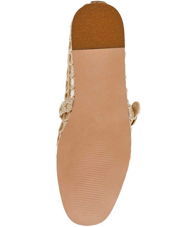 Steve Madden Melody Raffia Mary Jane Ballet Flats