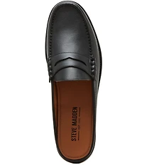 Steve Madden Men's Abott Leather Penny Loafer Mules