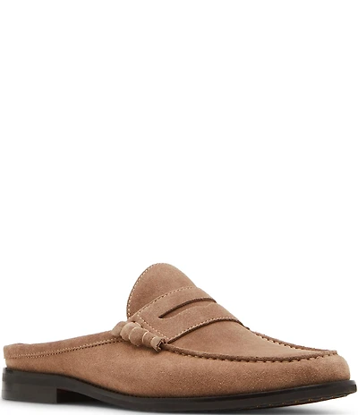 Steve Madden Men's Abott Suede Penny Loafer Mules