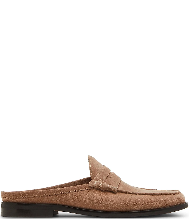 Steve Madden Men's Abott Suede Penny Loafer Mules