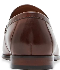 Steve Madden Men's Adair Leather Bit Buckle Dress Loafers