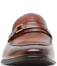 Steve Madden Men's Adair Leather Bit Buckle Dress Loafers