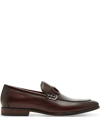Steve Madden Men's Adair Leather Bit Buckle Dress Loafers