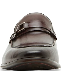 Steve Madden Men's Adair Leather Bit Buckle Dress Loafers