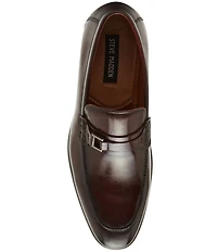 Steve Madden Men's Adair Leather Bit Buckle Dress Loafers