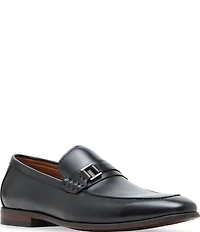 Steve Madden Men's Adair Leather Buckle Hardware Dress Loafers