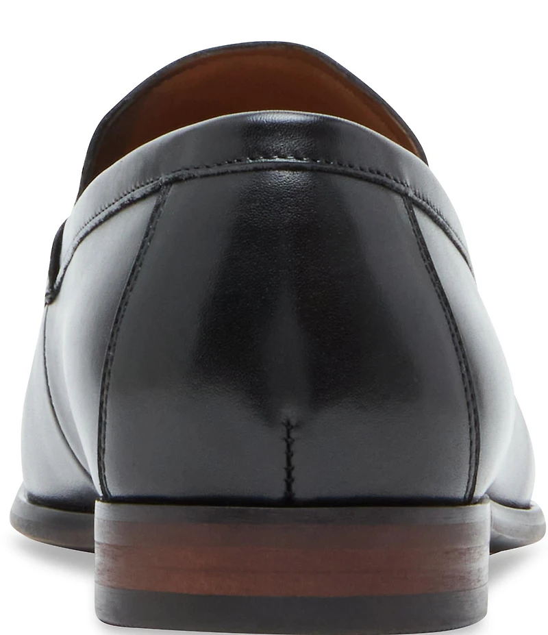 Steve Madden Men's Adair Leather Bit Buckle Dress Loafers