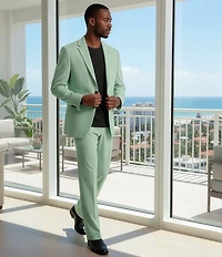 Steve Madden Men's Adair Leather Buckle Hardware Dress Loafers