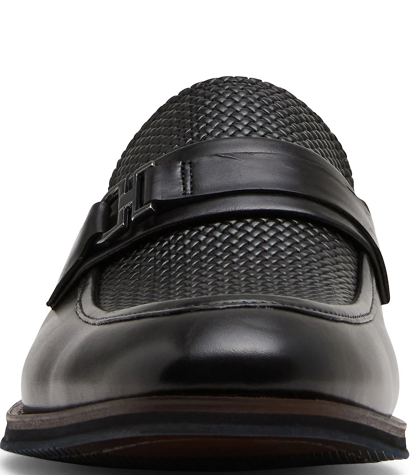 Steve Madden Men's Amboy Leather Bit Hardware Dress Loafers