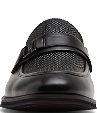 Steve Madden Men's Amboy Leather Bit Hardware Dress Loafers